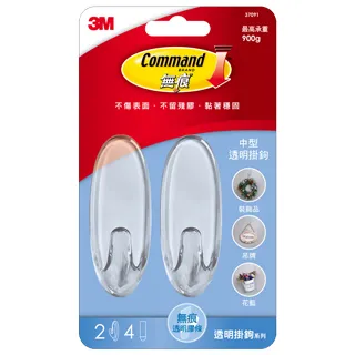 【3M】無痕中型透明掛鉤 免釘免鑽隱形掛勾 歷史價格詳細信息