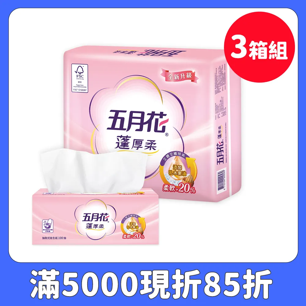 (3箱組)BOXMAN 超棉柔三層抽取式花紋衛生紙100抽24包x3串/箱 歷史價格詳細信息