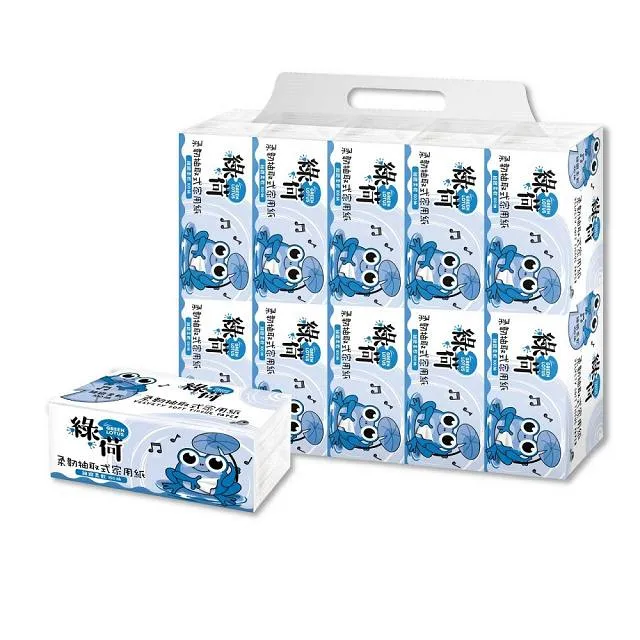 綠荷 柔韌抽取式花紋家用紙 100抽X112包/箱 箱購 廠商直送 歷史價格詳細信息