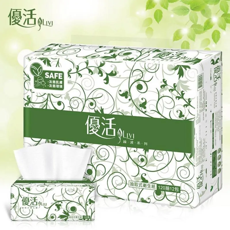 優活 抽取式衛生紙 120抽x12包x6袋  現貨 蝦皮直送 歷史價格詳細信息