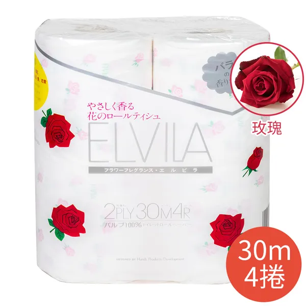 【日本四國特紙】雙層捲筒衛生紙-玫瑰(4捲/包) 價格比較,價格查詢,歷史價格詳細信息