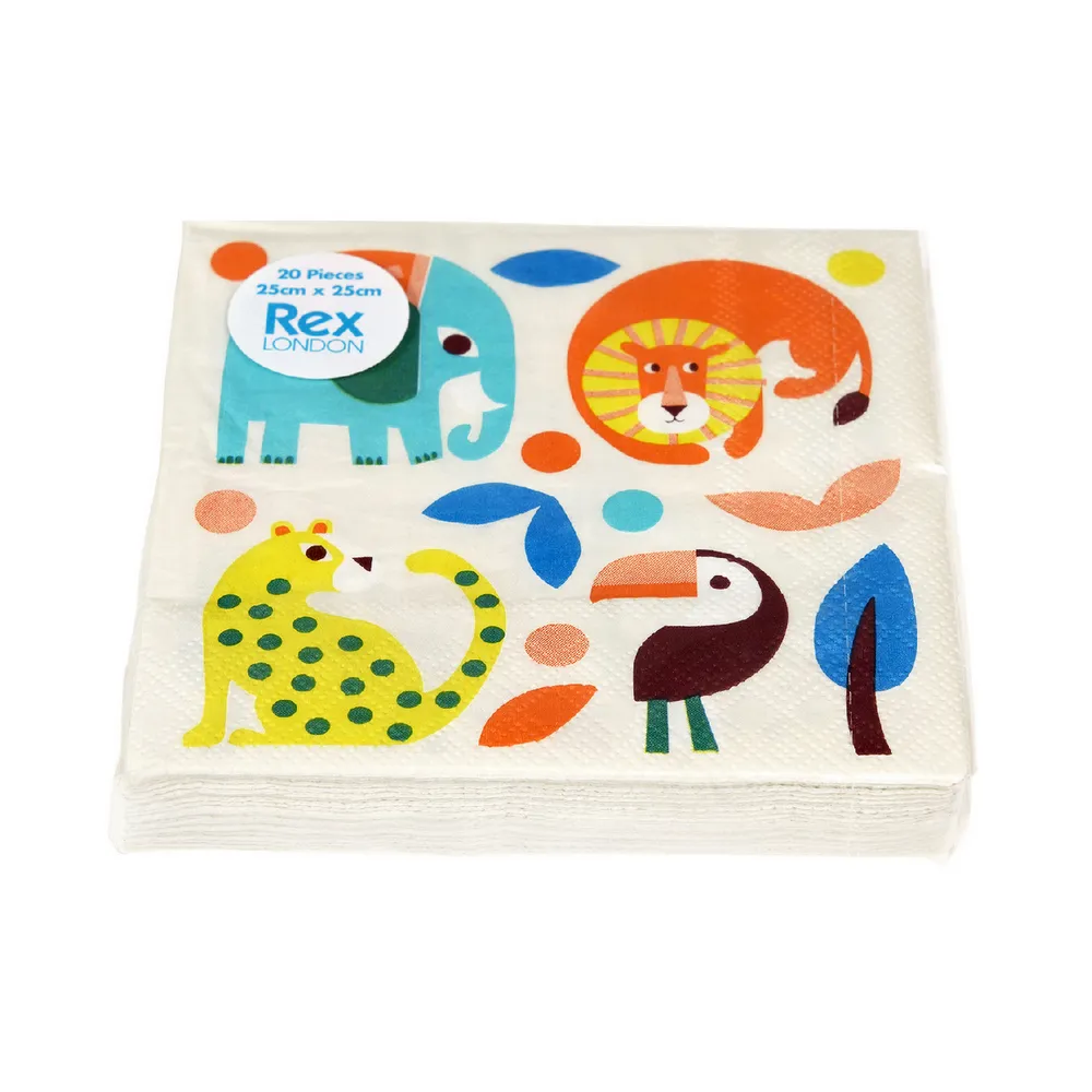 Rex LONDON 方形餐巾紙20件(動物園) 歷史價格詳細信息