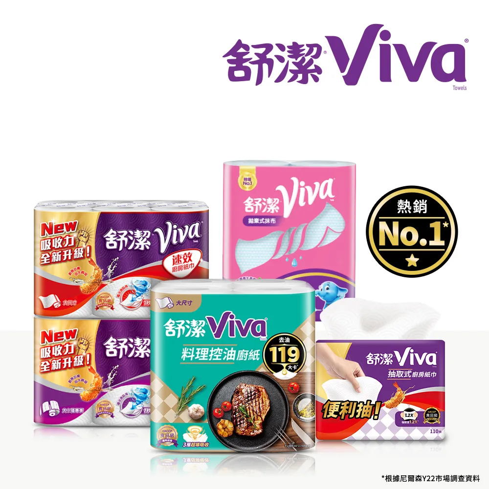舒潔 VIVA 速效廚房紙巾60張x6捲/串  現貨 蝦皮直送 歷史價格詳細信息