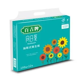 百吉牌 向日葵抽取式衛生紙110抽x12包x6串/箱 (整箱出貨) 歷史價格詳細信息