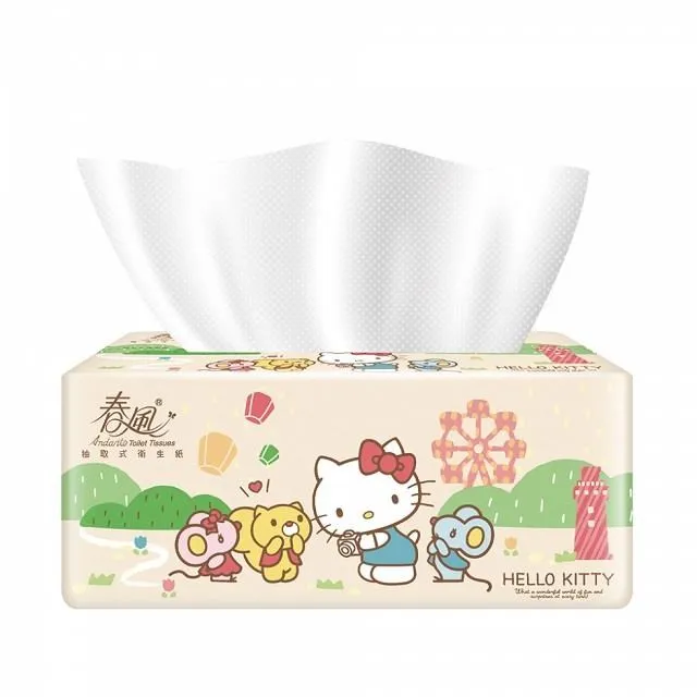 春風抽取式衛生紙kitty (100抽/10包/7串/箱) 歷史價格詳細信息