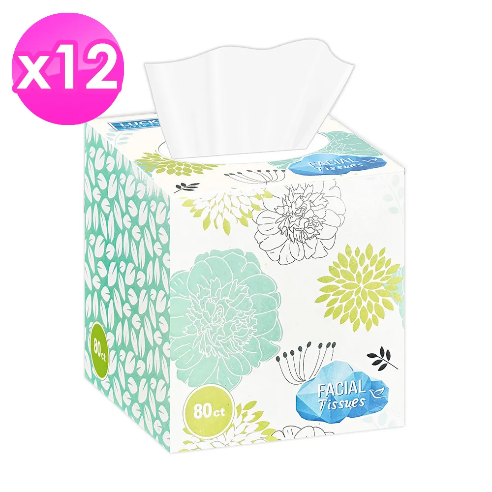 【Lucky Super Soft】超柔軟盒裝面紙100抽/盒(花色隨機出貨) 歷史價格詳細信息