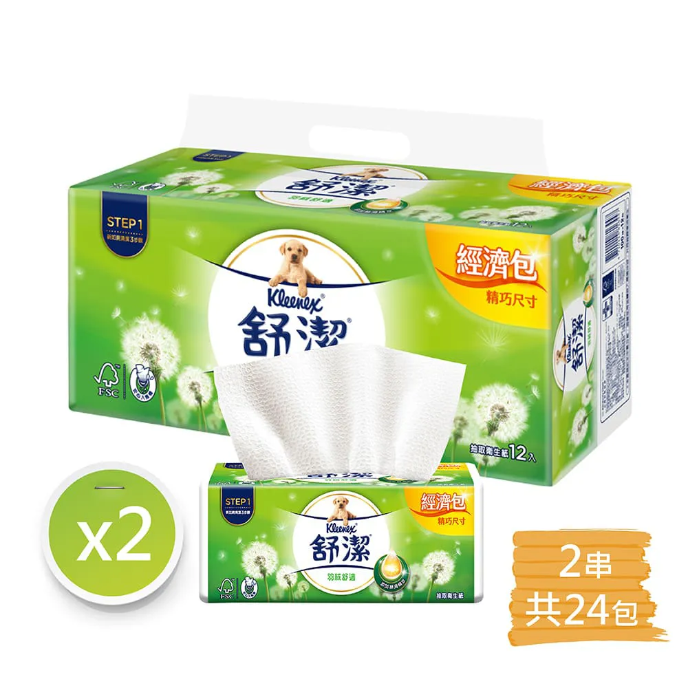 【Kleenex 舒潔】2串組-棉柔舒適平版衛生紙(300張*6包*2串) 歷史價格詳細信息