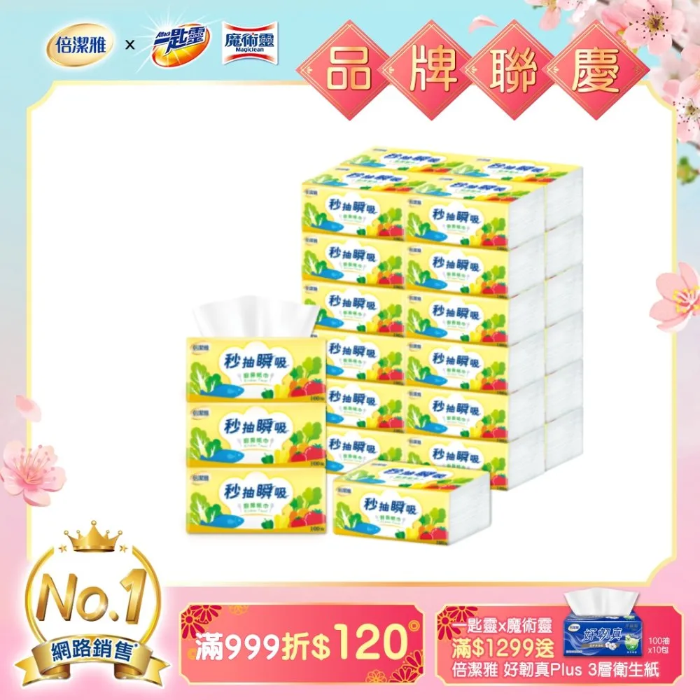 倍潔雅秒抽清潔專用紙巾(200抽x20包)/箱 歷史價格詳細信息