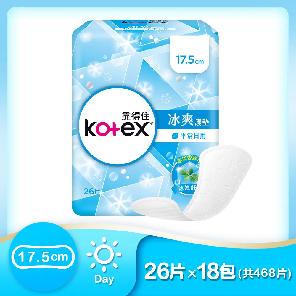 靠得住冰爽護墊 17.5cm 26片[買1送1][下單1出貨2] 歷史價格詳細信息