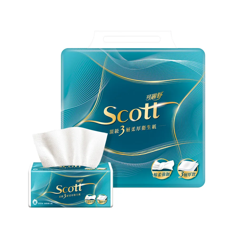 可麗舒抽取衛生紙100抽x10包x8串_箱購 歷史價格詳細信息