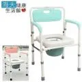 【海夫健康生活館】恆伸 鋁製有輪 移位功能 拆手/大背 固定洗澡便椅(ER43005) 歷史價格詳細信息