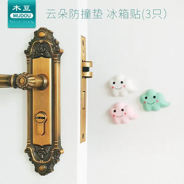 多用途可愛雲朵矽膠防撞消聲貼 3入裝 歷史價格詳細信息