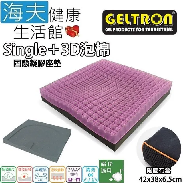 【海夫】Geltron Single 輪 椅用 固態凝膠座墊 附防滑布套38x38x3.5cm(GTC1S) 歷史價格詳細信息