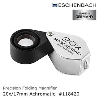 【Eschenbach】20x/17mm 德國製金屬殼消色差珠寶放大鏡(118420) 歷史價格詳細信息