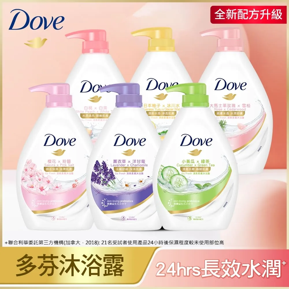 Dove多芬 滋養/gofresh系列柔膚沐浴乳補充包580gx12入(多款任選) 歷史價格詳細信息