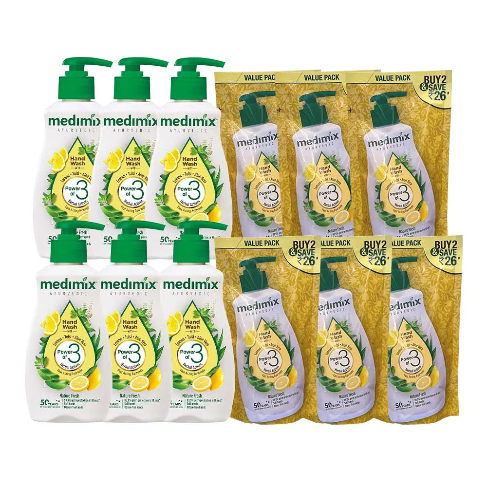 印度MEDIMIX 阿育吠陀植萃苦楝蘆薈抗菌洗手液190ml+補充包175ml 歷史價格詳細信息