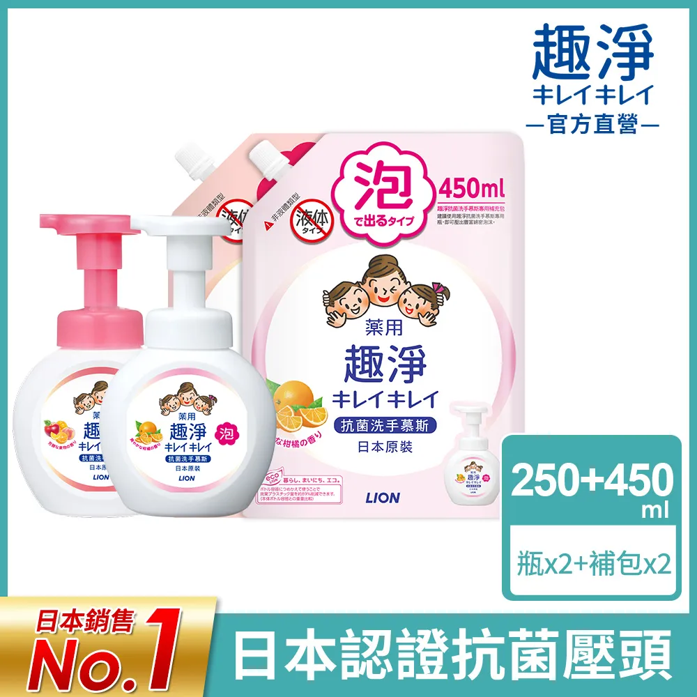 日本獅王LION 趣淨洗手慕斯- 250ml(4瓶組) 歷史價格詳細信息