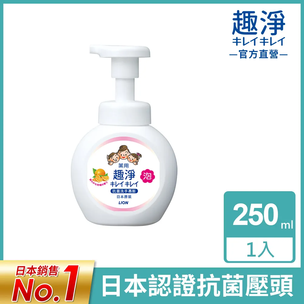 日本獅王 趣淨洗手慕斯(清爽柑橘)1瓶+3補充包 歷史價格詳細信息
