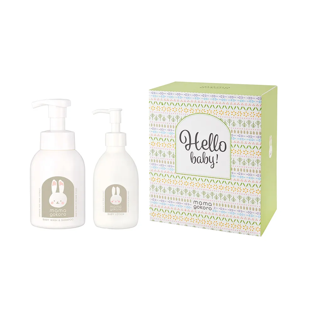 【Mamagokoro】嬰兒保濕植萃呵護禮盒 洗髮沐浴露250ml+潤膚乳200ml(保濕/低敏配方/日本製) 歷史價格詳細信息