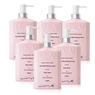 【澳洲Dr. V 即期品】專業級配方-純淨溫和身體乳液 -2024年12月到期(4入組 750ml/瓶) 歷史價格詳細信息