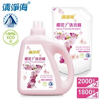 清淨海 4件家用清潔組(洗衣精1000g+洗碗精500g+廚房/浴廁清潔劑500g) 歷史價格詳細信息