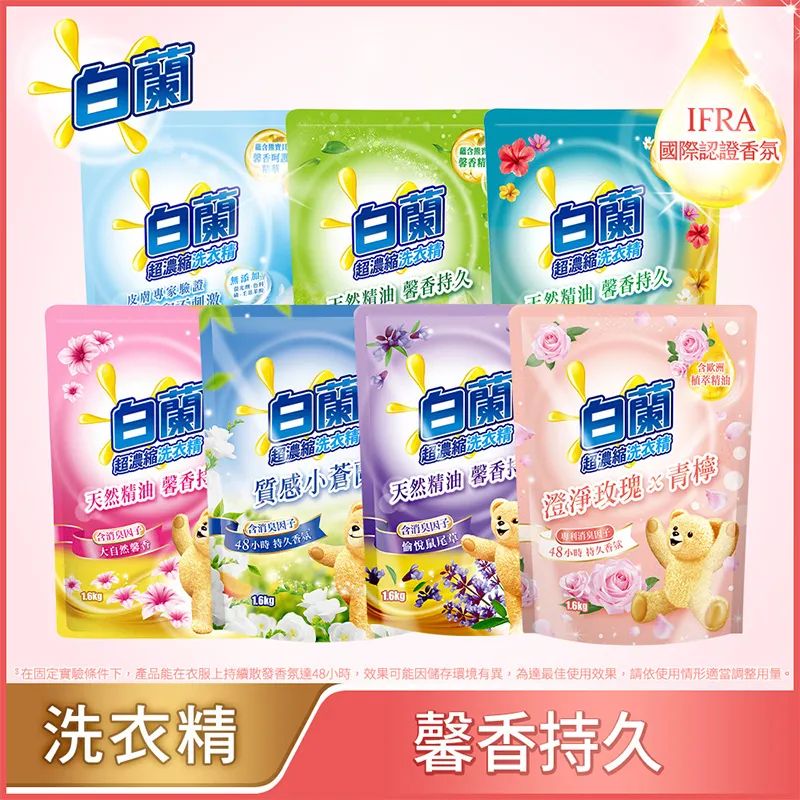白蘭含熊寶貝洗衣精補充1.6kg-玫瑰青檸 歷史價格詳細信息