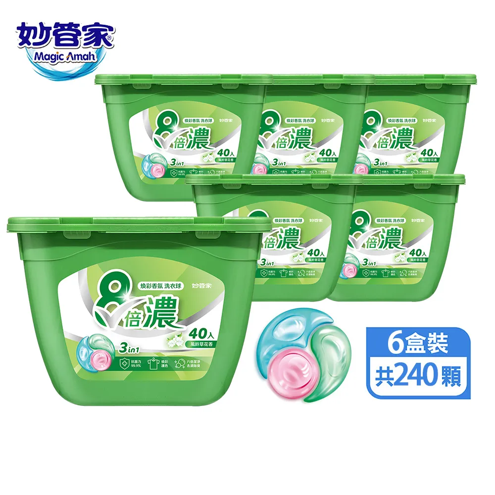 妙管家-8倍濃洗衣球-純淨清香(35顆x5袋 共175顆) 歷史價格詳細信息