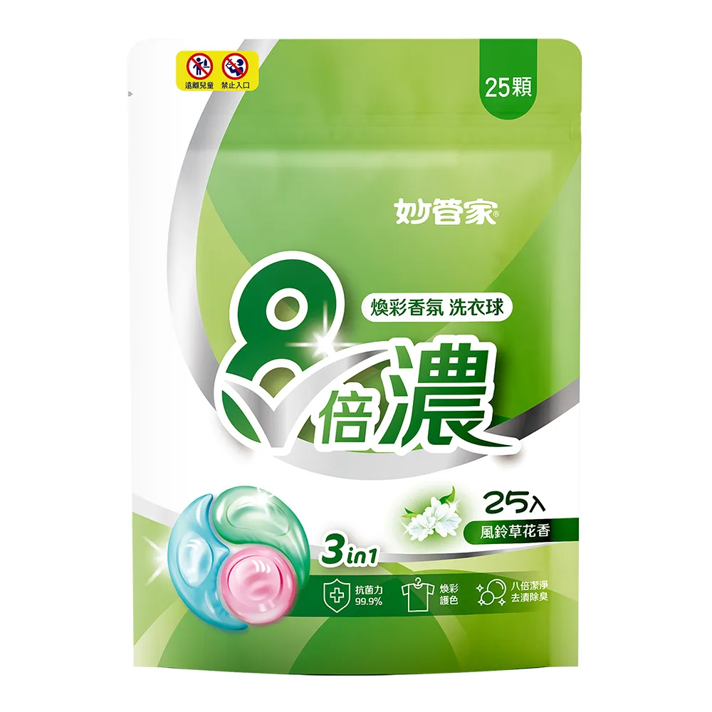 妙管家-8倍濃洗衣球-純淨清香(35顆x5袋 共175顆) 歷史價格詳細信息