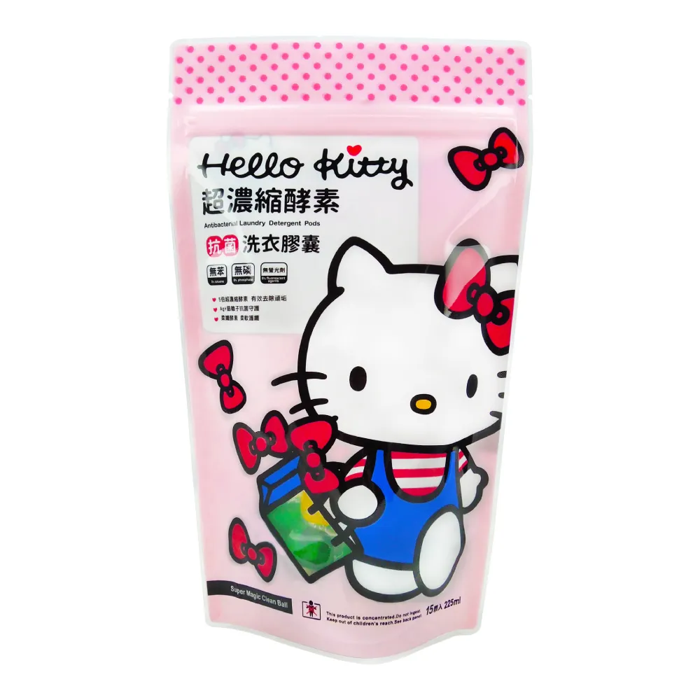 【Hello Kitty】超濃縮酵素魔淨洗衣膠囊(紅愛心)15顆/包-6入 歷史價格詳細信息