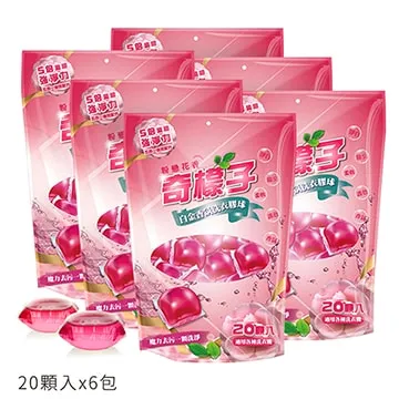 奇檬子五合一白金香氛洗衣膠球-粉戀花香(15mlx20顆入)*6包組 歷史價格詳細信息