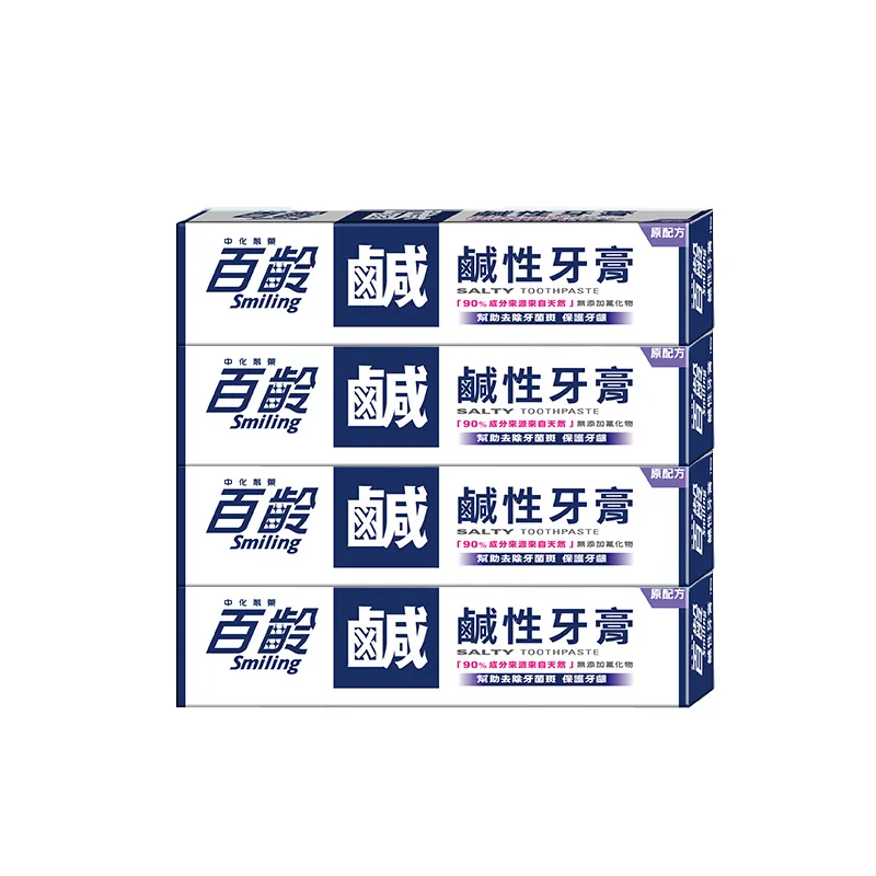 百齡 Smiling 鹹性牙膏 天然鹽粒牙膏 200g 180g 170g  現貨 蝦皮直送 歷史價格詳細信息