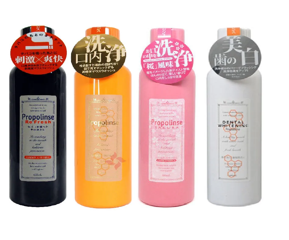 漱口水日本Propolinse比那氏蜂膠櫻花漱口水清新口氣留香女士口氣 歷史價格詳細信息