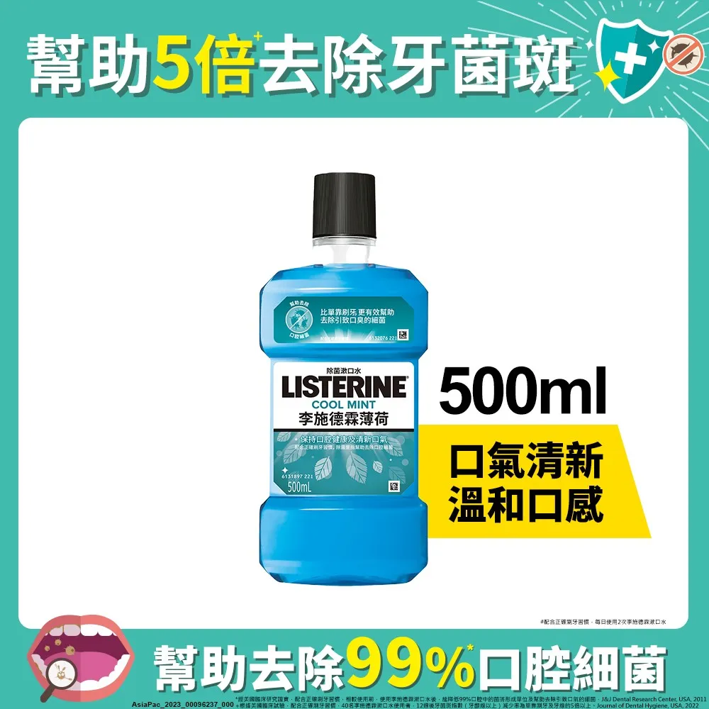 李施德霖薄荷除菌漱口水 750ml +250ml 一組 (A-203) ***數量有限，售完為止*(超取限4組) 歷史價格詳細信息