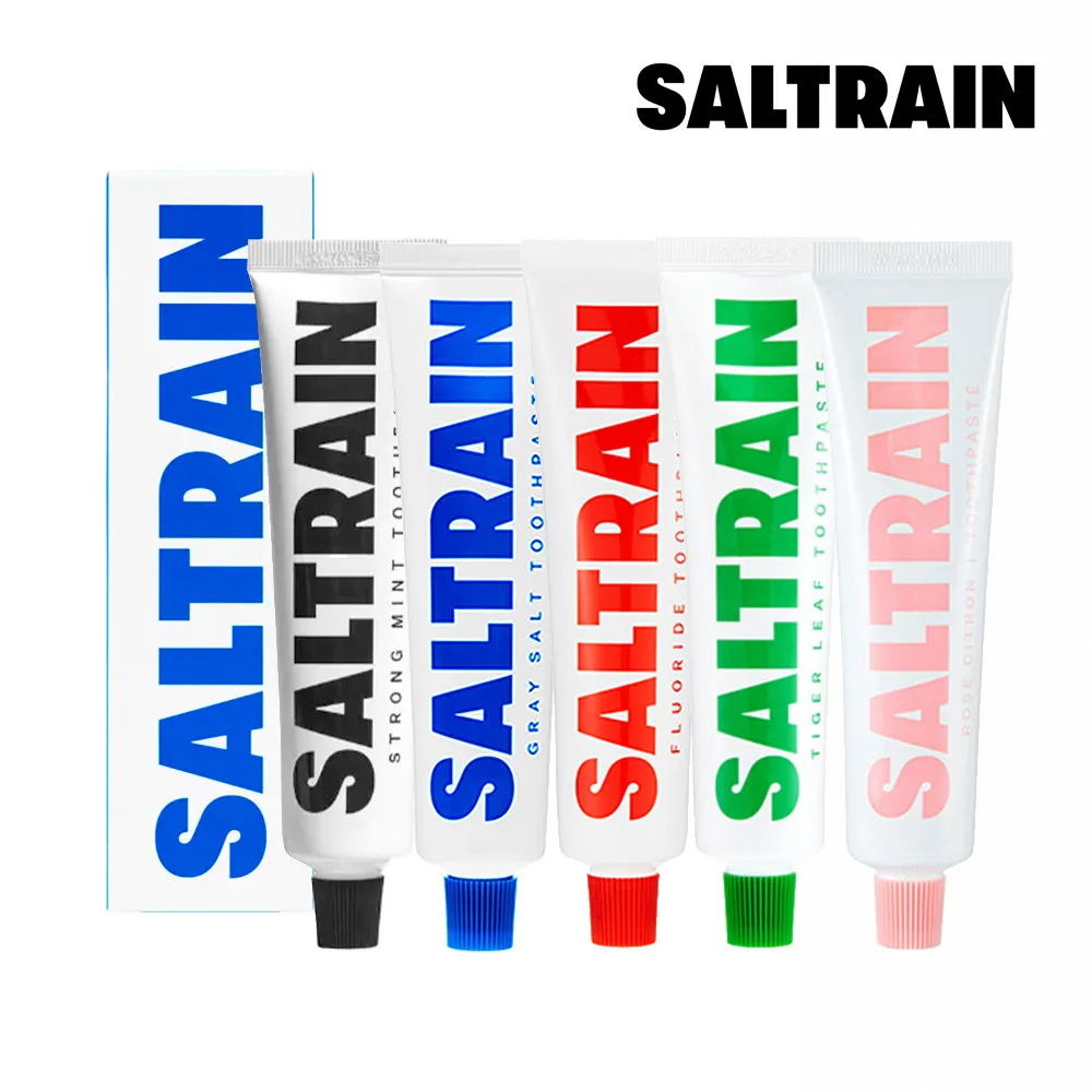 【SALTRAIN】經典薄荷灰鹽牙膏-藍 180g 歷史價格詳細信息