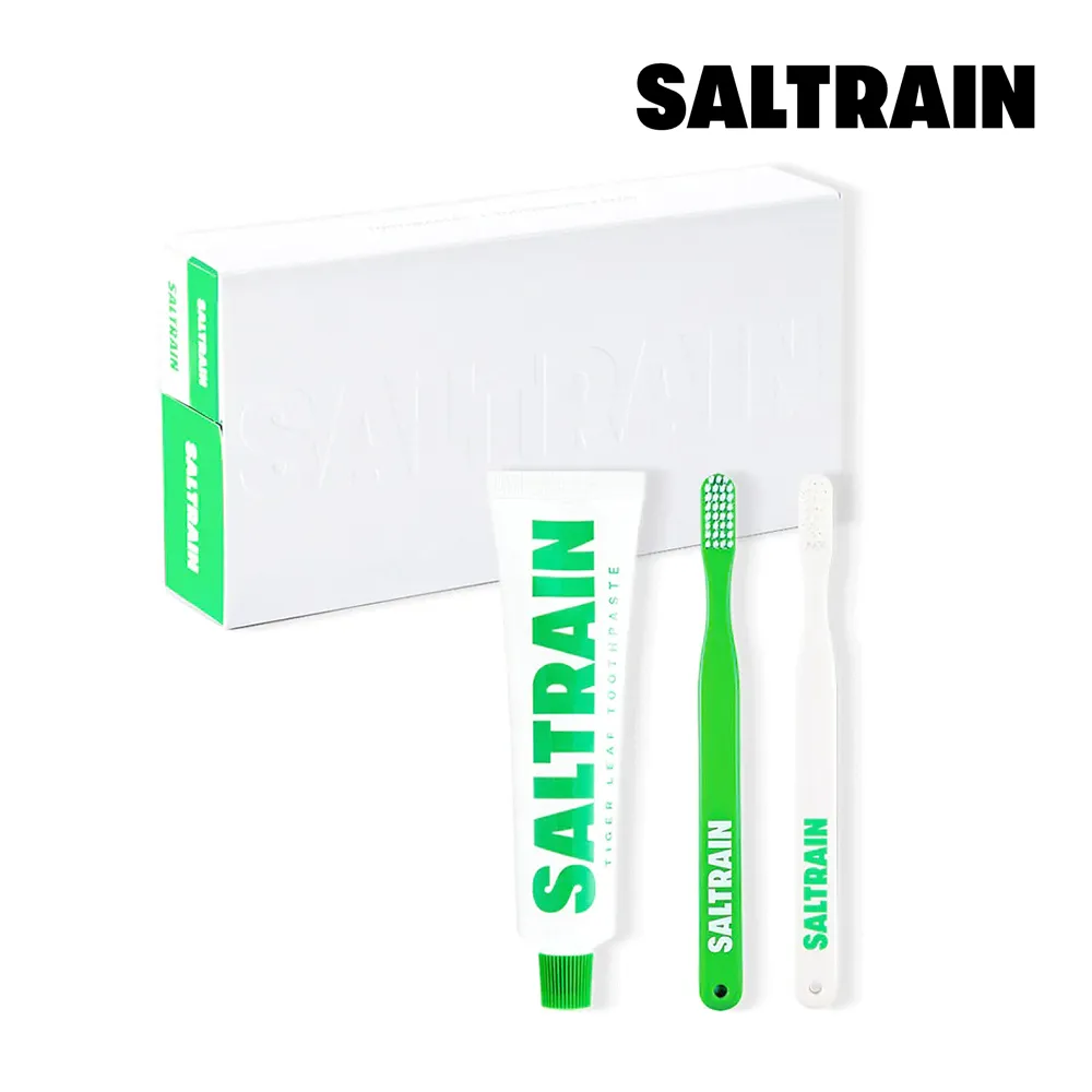 【SALTRAIN】經典薄荷灰鹽牙膏-藍 180g 歷史價格詳細信息