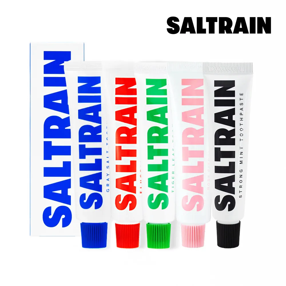 【SALTRAIN】經典薄荷灰鹽牙膏-藍 180g 歷史價格詳細信息