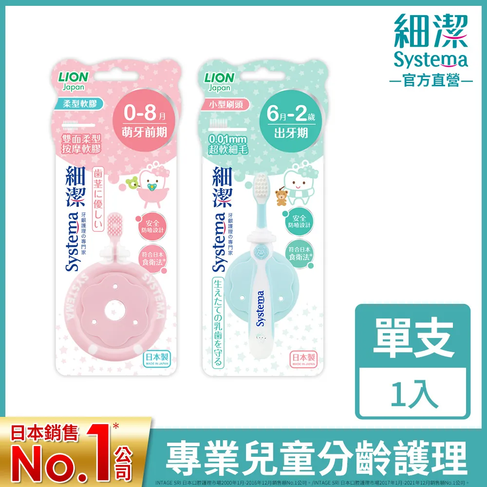 日本獅王 細潔 兒童專業護理牙刷 6個月-2歲  (款式隨機)【YODEE優迪嚴選】 歷史價格詳細信息