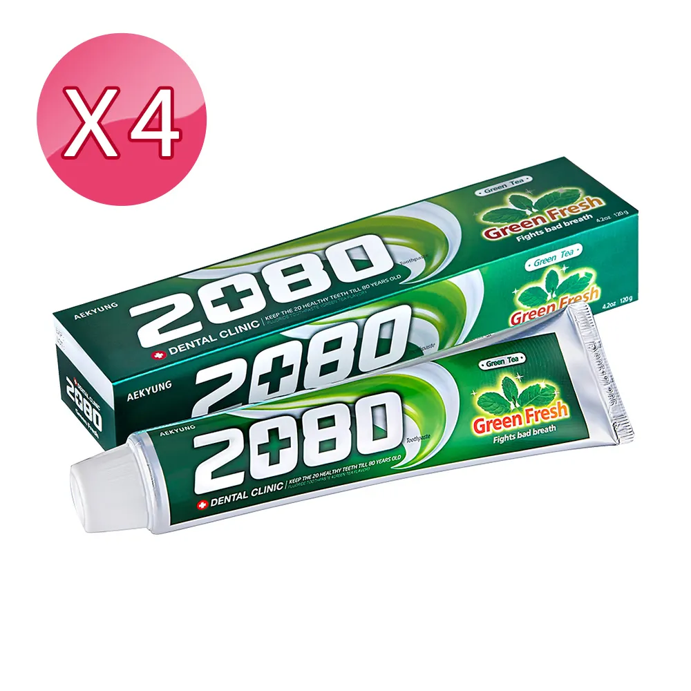 【韓國2080】強齒健齦兒童牙膏-蘋果80gX4入 歷史價格詳細信息
