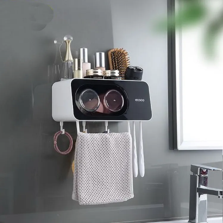 無痕壁掛式方塊造型電動牙刷架-1入 歷史價格詳細信息