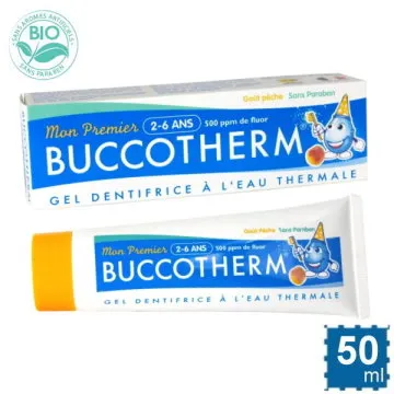 BUCCOTHERM 健口泉 有機兒童(7-12)牙膏水蜜桃冰茶50ml【甜蜜家族】 歷史價格詳細信息