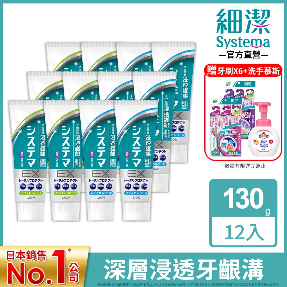 日本獅王 細潔浸透護齦EX牙膏 130gx6 歷史價格詳細信息