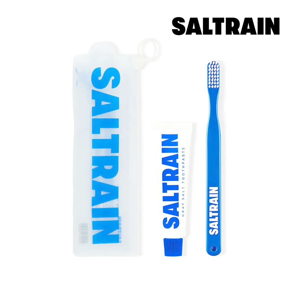 【SALTRAIN】經典薄荷灰鹽牙膏-藍 180g 歷史價格詳細信息
