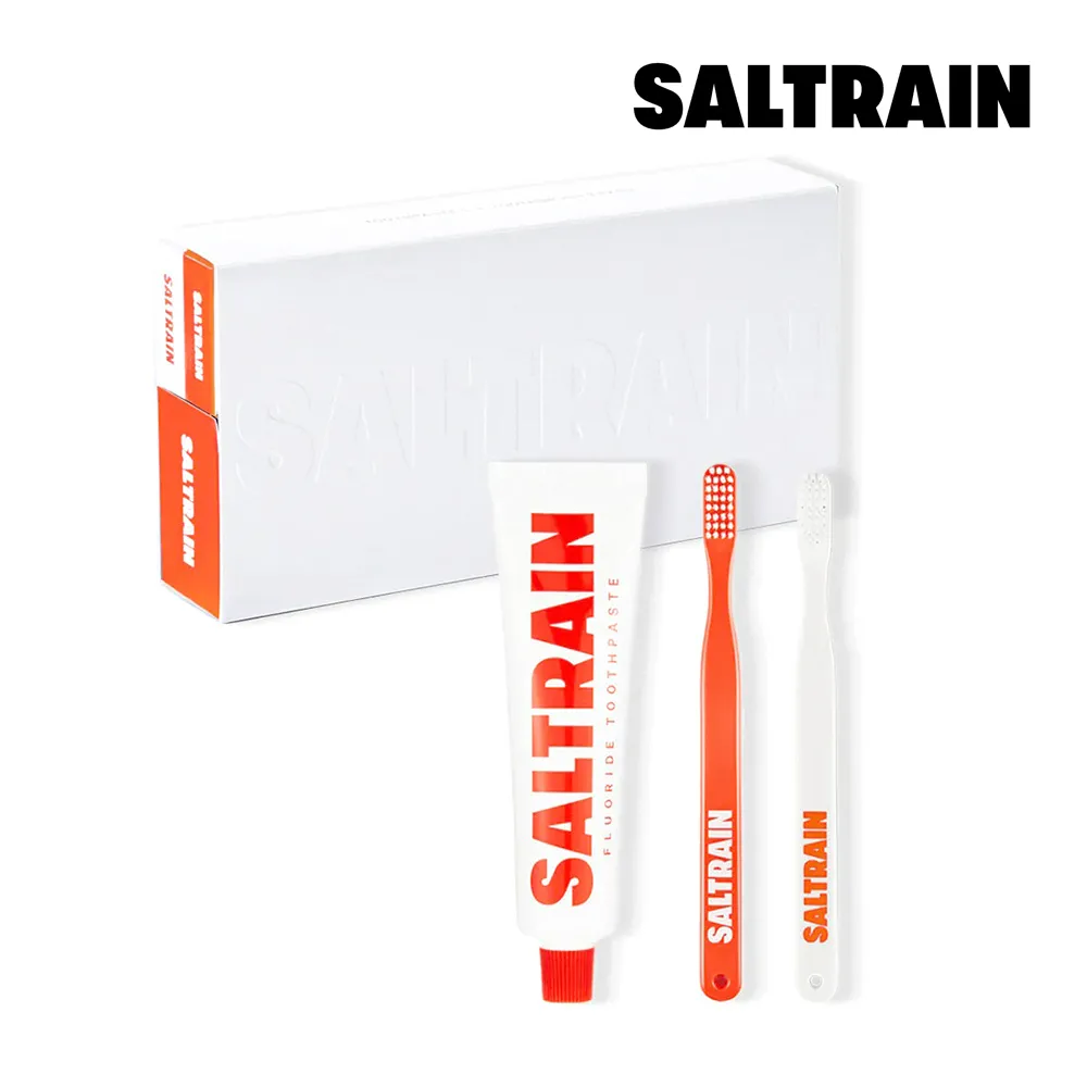 【SALTRAIN】經典薄荷灰鹽牙膏-藍 180g 歷史價格詳細信息
