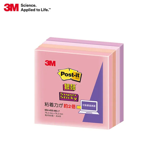 3M Post-it 利貼 狠黏便條紙 40週年紀念版紙磚(隨機出貨) 654-4SS 歷史價格詳細信息