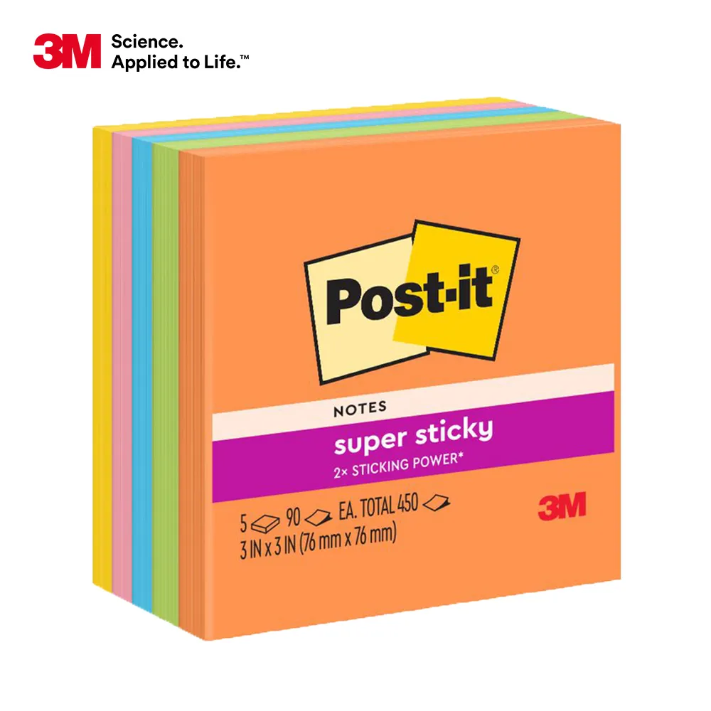 【3M】Post-it 利貼 狠黏 654-4SS系列 便條紙紙磚(4色/包 多色任選) 歷史價格詳細信息
