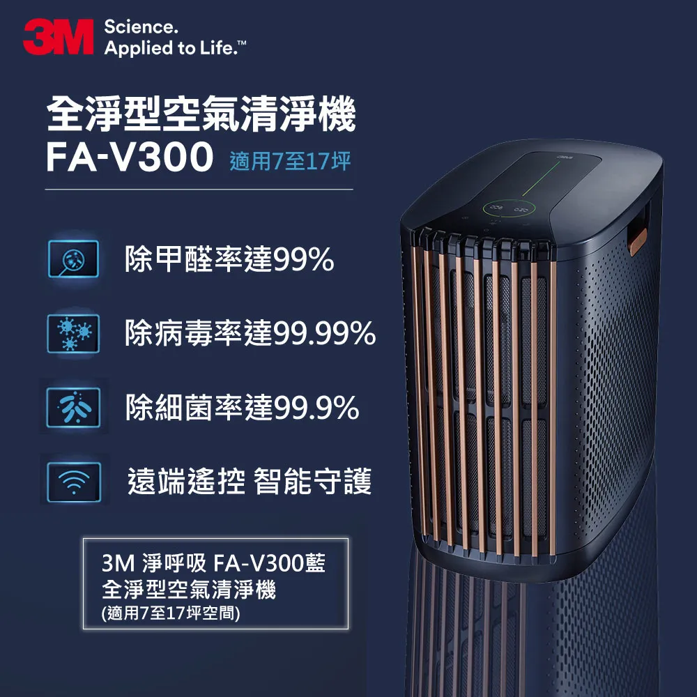 3M FA-V300 淨呼吸 全淨型空氣清淨機 適用7至16坪 (高效除甲醛 空氣過濾機 空氣淨化機) 歷史價格詳細信息