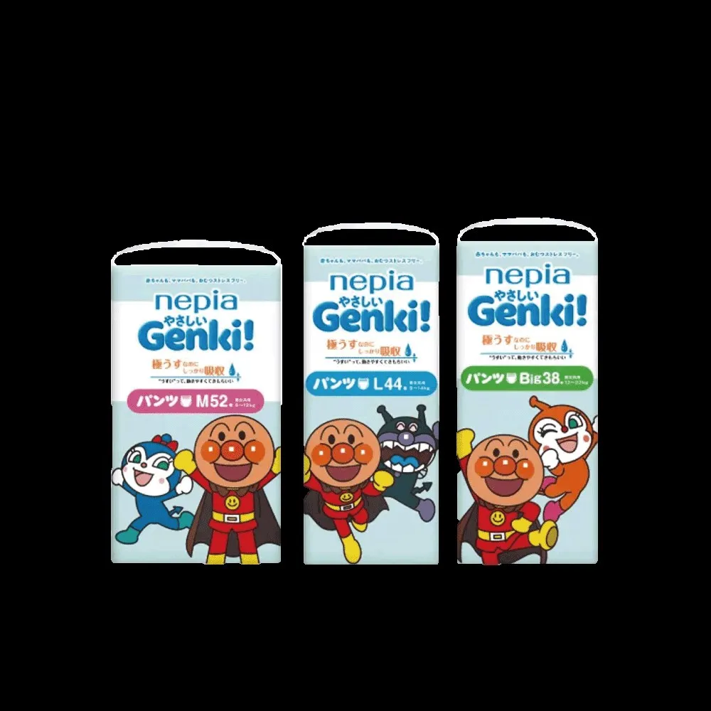 王子 nepia 麵包超人(褲型)紙尿褲 L(44片x6包，共264片)日本境內版 歷史價格詳細信息