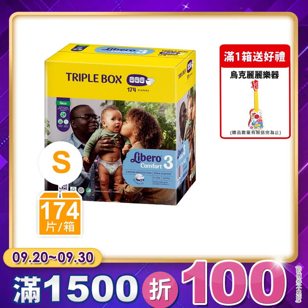 麗貝樂Comfort 3號-S (30片x6包/箱)，適用5-9 kg  嬰兒紙尿褲 歷史價格詳細信息