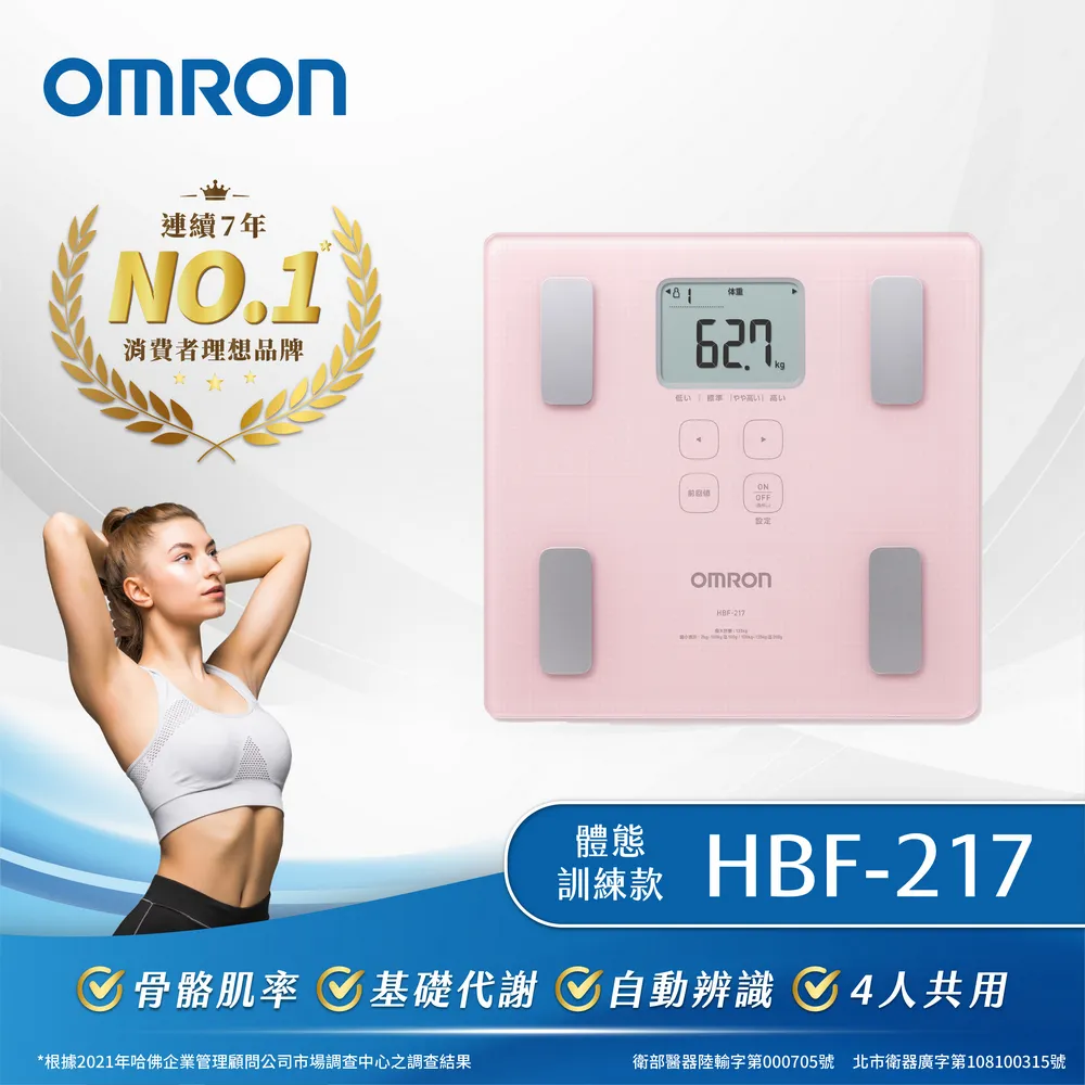 OMRON 歐姆龍 HBF-217 體重體脂計 粉色/白色 (原廠保固一年) 公司貨非水貨 歷史價格詳細信息