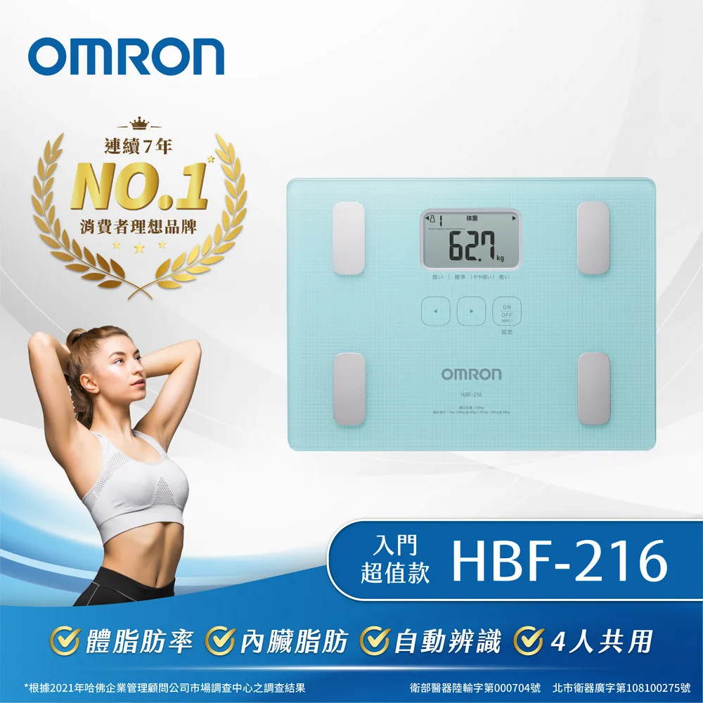 OMRON歐姆龍藍牙體重體脂肪計 HBF-222T(白) 原廠公司貨【醫康生活家】 歷史價格詳細信息